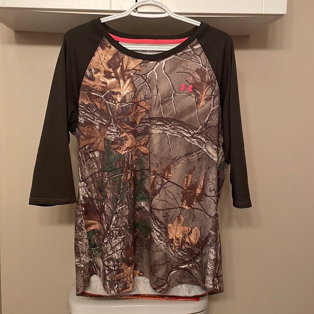 Under Armour 3/4 length sleeve Real Tree Camo Shirt